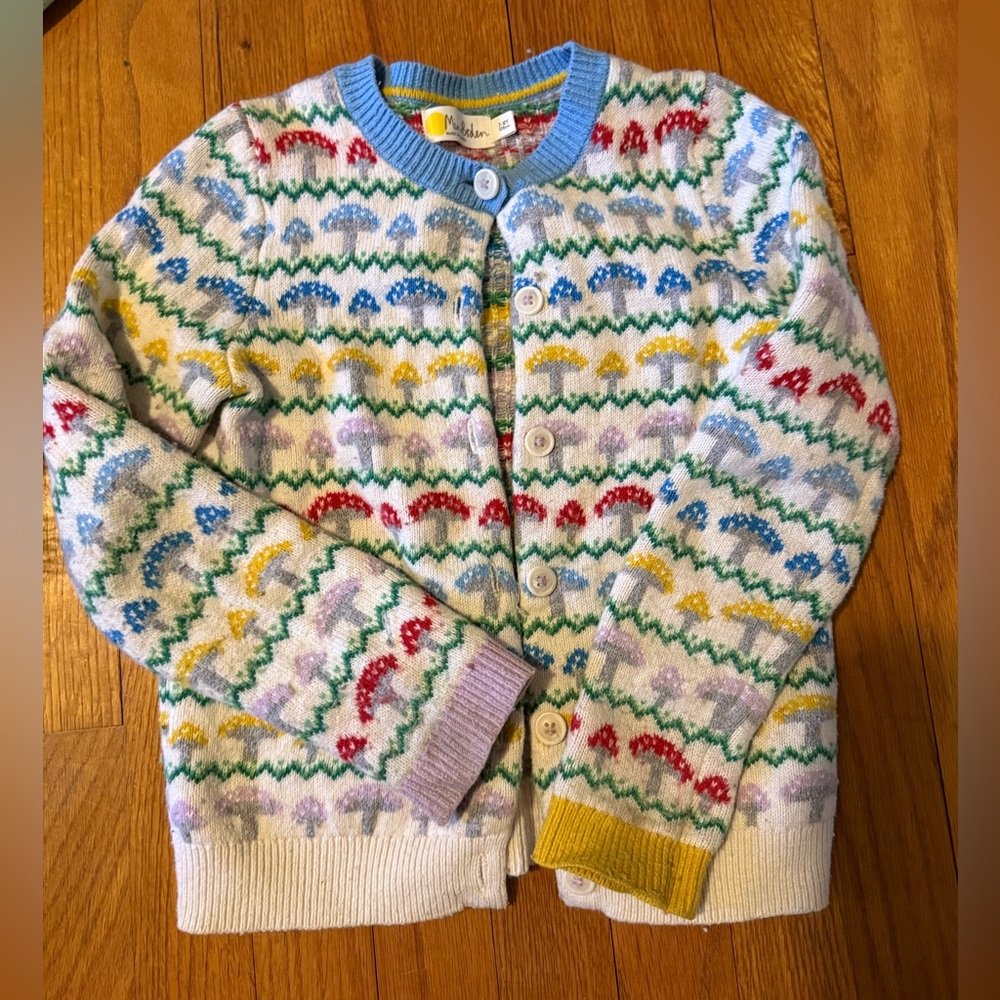Mini Boden Multicolor Mushroom Sweater